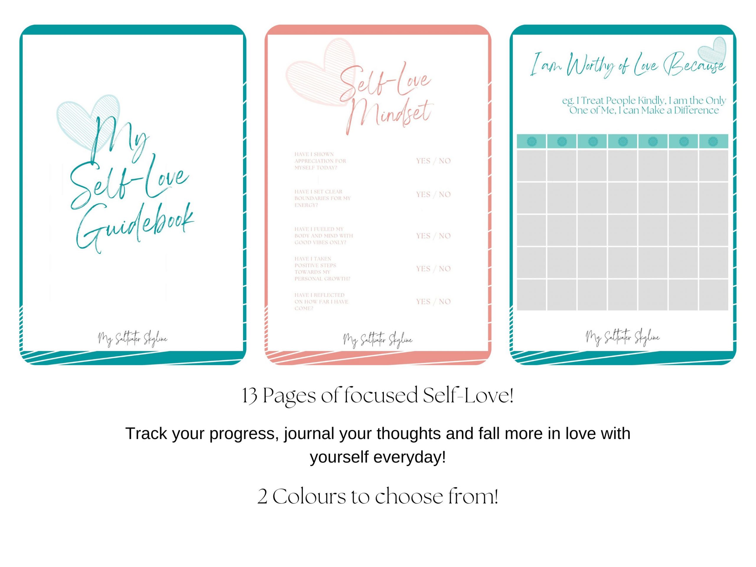 My Self-Love Printable Guidebook - 13 Pages image 2