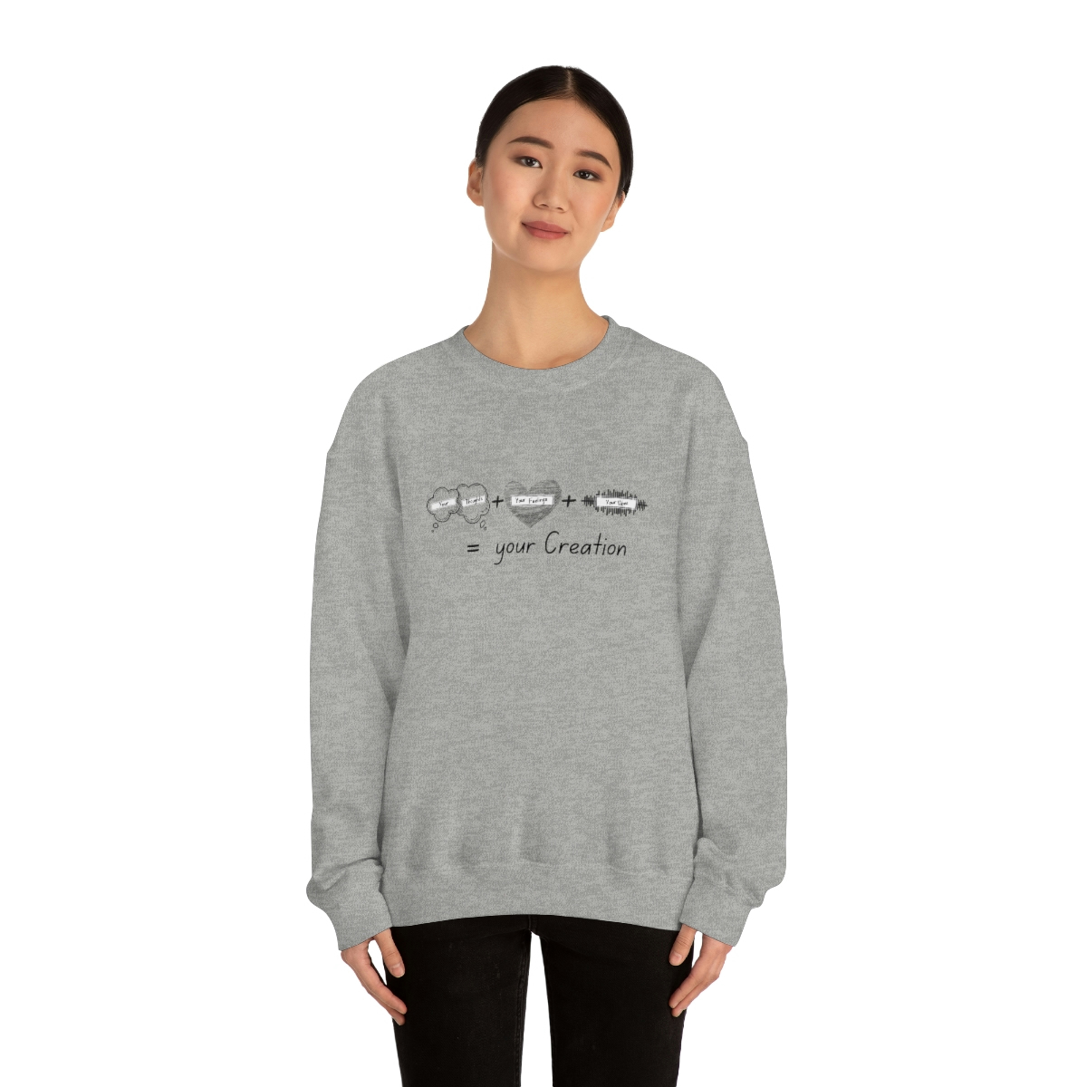 Creation Equation Crewneck Sweatshirt Heavy Blend image 8
