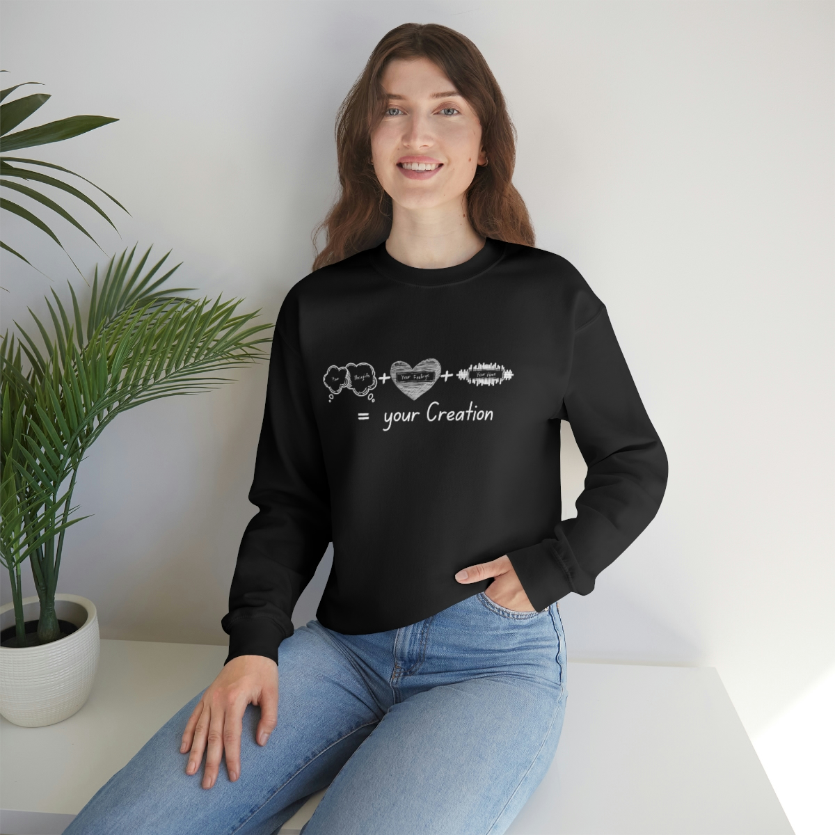 Creation Equation Crewneck Sweatshirt Heavy Blend image 2